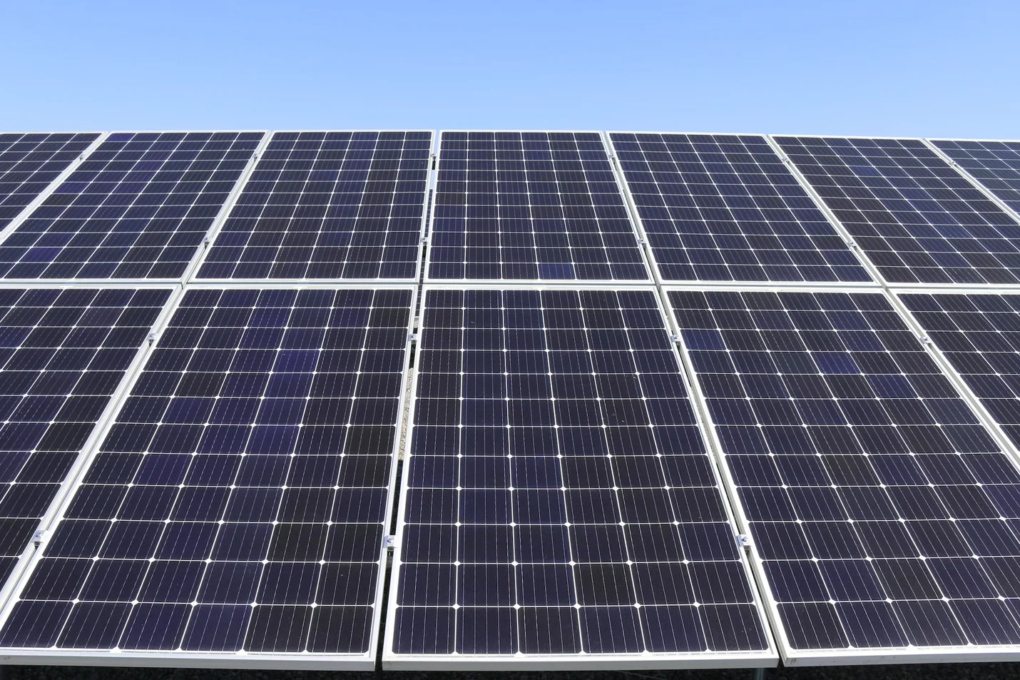 Solar panels powering the datacenter