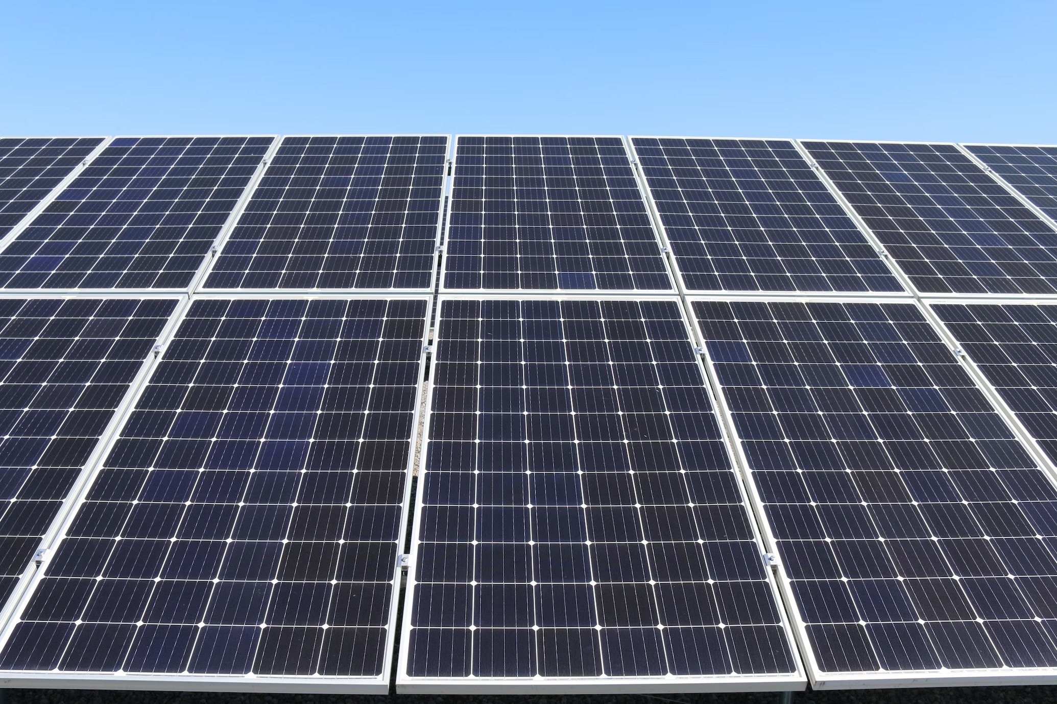 Solar panels powering the datacenter